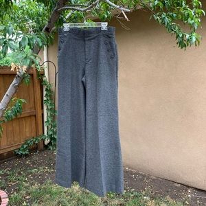 Anthropologie Grey Trousers Size 8 / Lined / Long